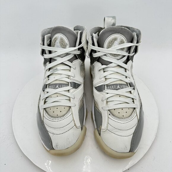 Nike Jumpman Two Trey Women Size 10 DR9631 002 Medium Grey White Training Shoes - Picture 4 of 9